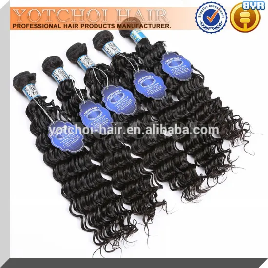 2016 New Hot Sale Virgin Mongolian Human Hair Extensions Deep Wave Braiding Hair