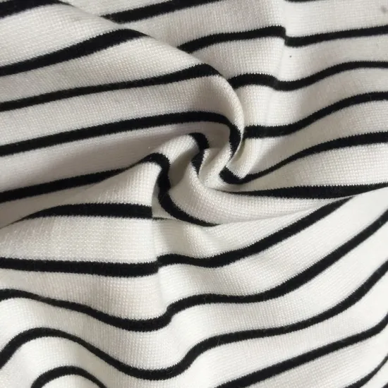 White black Nylon Roma fabric
