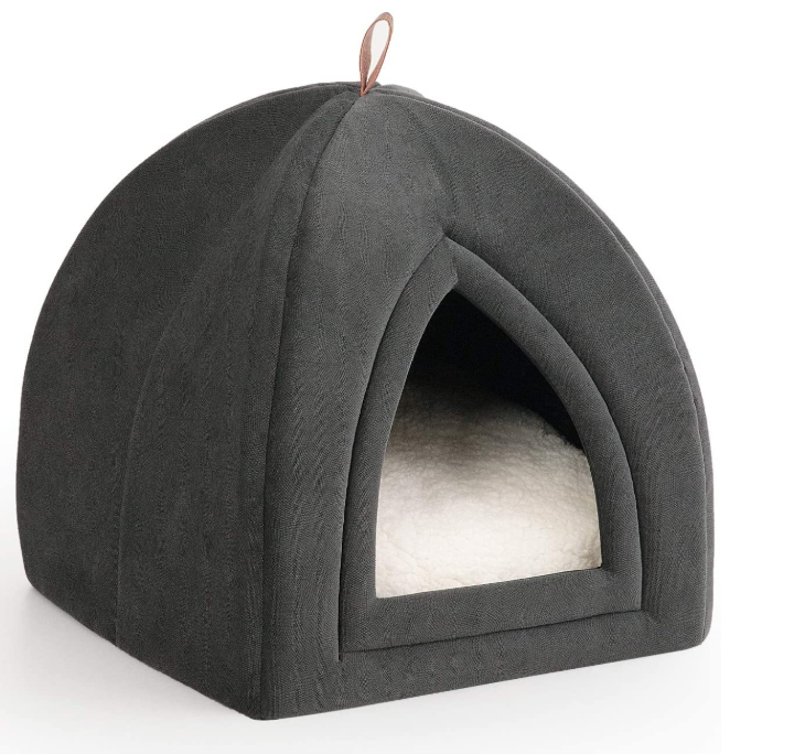 Microfiber Indoor Outdoor Pet Tent Cave Bed