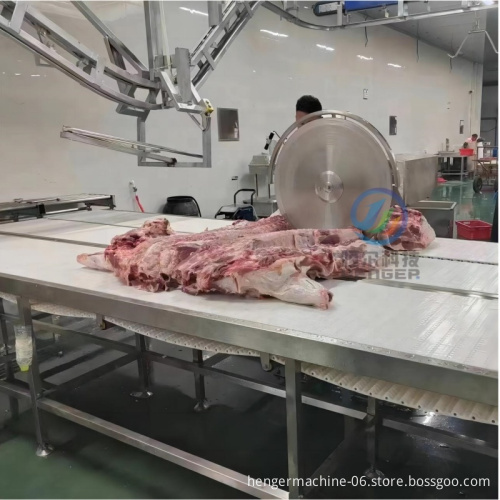 Pig Slaughter and Meat Processing Equipment: Abattoir Cutting and Deboning Conveyor