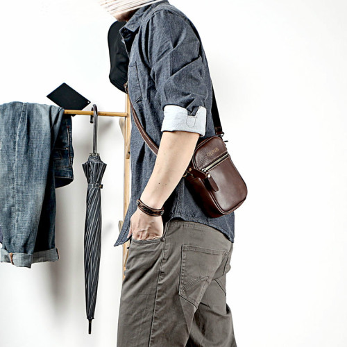 Fashion Men PU Leather Shoulder Bag For Men