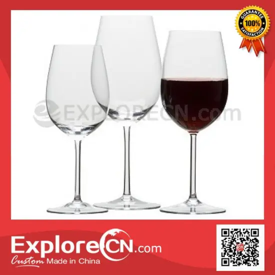 Top grade fashion goblet glass cup