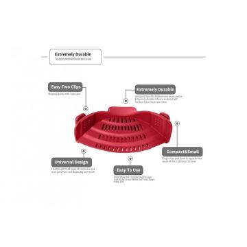 Setaccio in silicone per colapasta per spaghetti