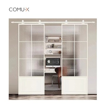 Modern Aluminum Interior Sliding Glass Barn Doors - Factory Direct Supply
