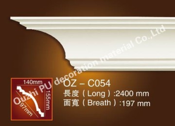 plastic Plain white corner frame moulding for interior frame decoration