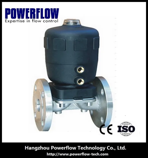 Pneumatic diaphragm Valve with Flange connection