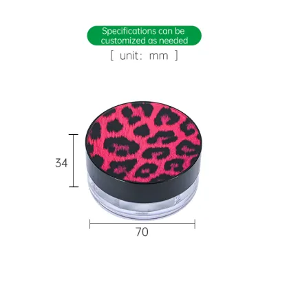 Empty Loose Powder Jar Plastic Loose Powder Container