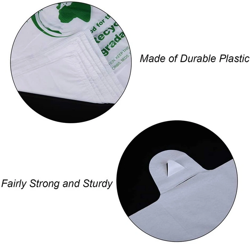 Printed Polythene Recycled Materials Transparent Garbage Trash Bag Bin Roll Bag