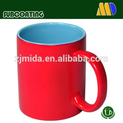 Heat sensitive color changing mugs