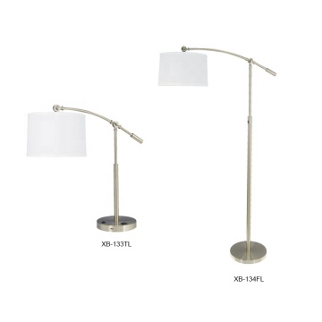 Modern Nickel Iron Hotel Bedside Lamp