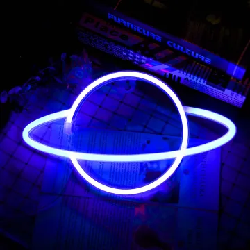 Planet Led Neon Light Sign Holiday Xmas Party Wedding Decorations Kids Room Home Decor Flamingo Moon Planet Party