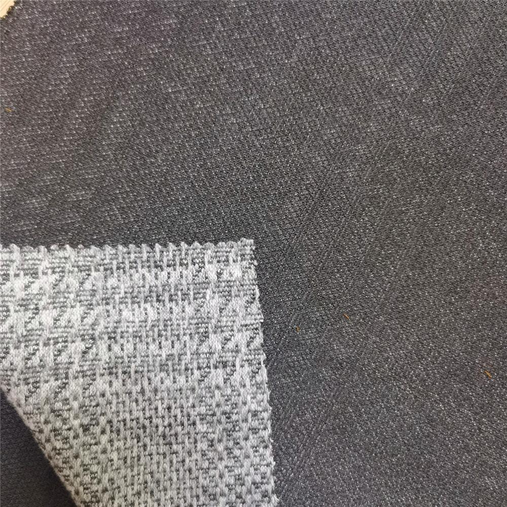 Polyester Spandex Knitted Jacquard Textured Fabric 
