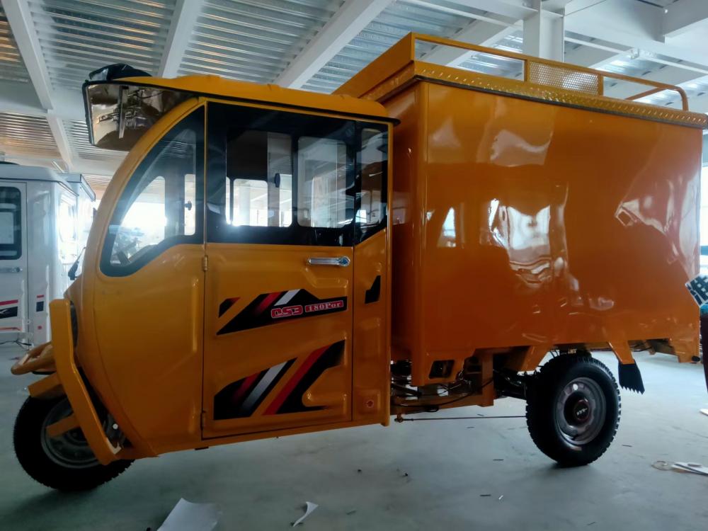 Orange Body Electric Tricycle