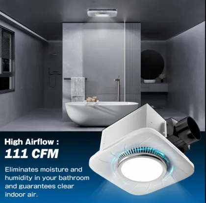 Hon&Guan Ceiling Mounted Exhaust Fan with LED Lighting