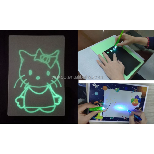 Papan gambar grafiti fluorescent bersinar