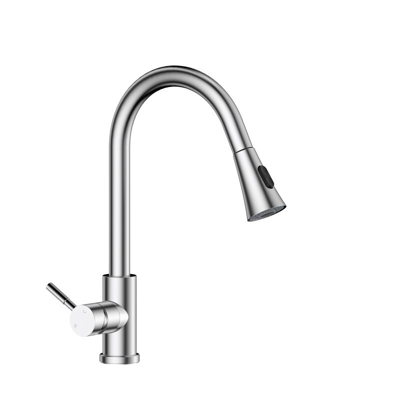 Stainless Steel Cold Hot Pull Down Kitchen Faucet