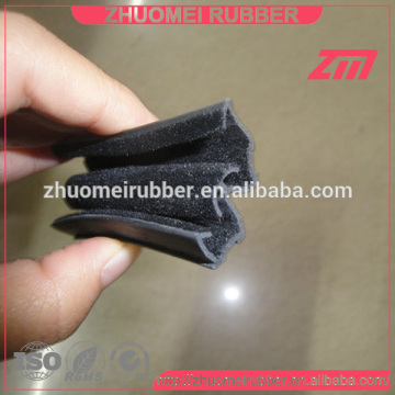 Window Rubber Glass Flocked Channel