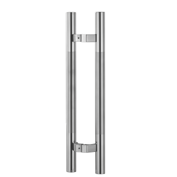 Шкляная дзвярная ручка з нержавеючай сталі з рэгуляваным інтэрвалам паміж адтулінамі