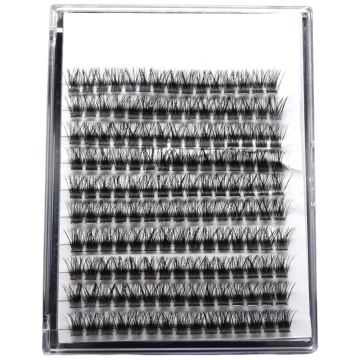 DIY Natural Eyelash Cluster Extensions for Home Application