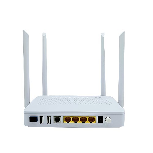 FTTH Terminal du réseau domestique Xpon 4ge + VoIP + WiFi + 2USB ONU