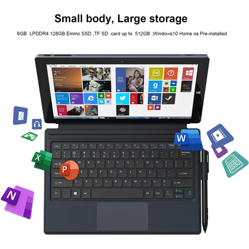 Detachable Laptop 2-in-1 Touchable Notebook Windows Tablet