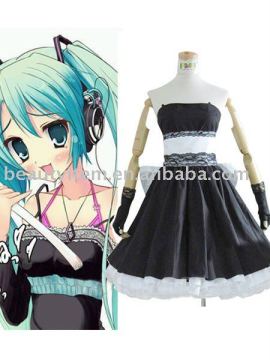 Custom-made Vocaloid Miku Hatsune Cosplay Costume
