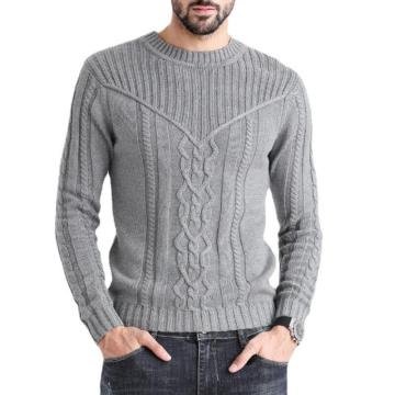 High-Quality Men's Autumn Winter Slim Fit O-neck Knit Sweaters