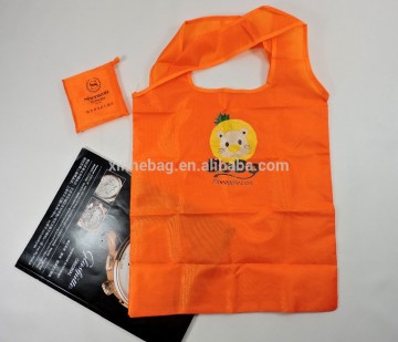 polyester foldable bag with pouch