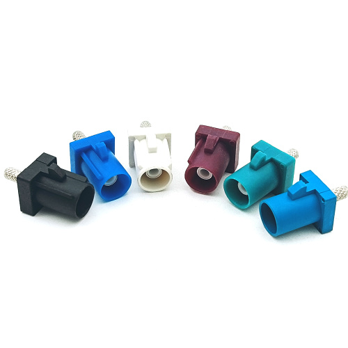 Straight Short Fakra Male Plug Crimp Cable Connector