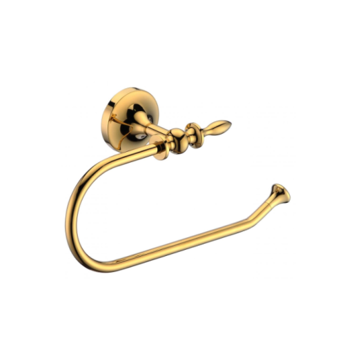 Brass bathroom towel ring for placing hand towels