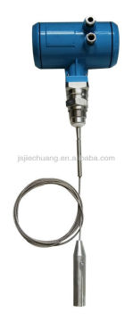 radar level transmitter with guide wave