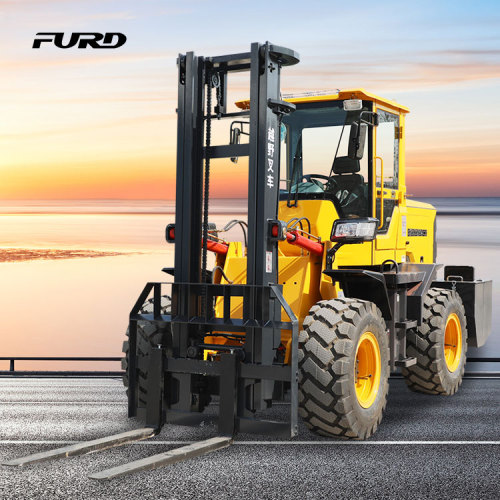 Chinese cheap front loader rough terrain forklift truck