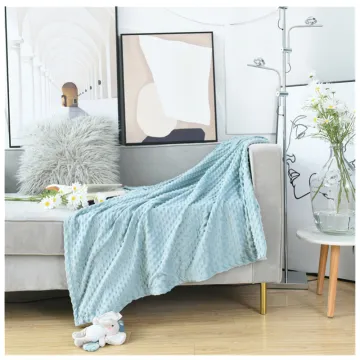 Manufacturer Custom Soft Newborn Sherpa Fleece Warm Dot Minky Baby Blanket For Winter