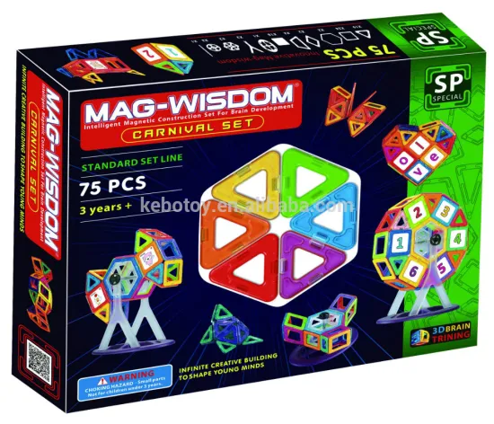 2016 3D Magnetic Building Tiles for children