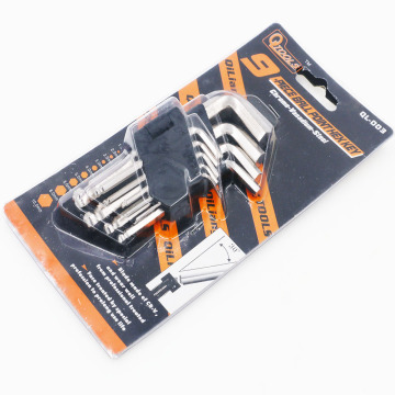 Classic Allen Key Wrench Set with Nickel Plating