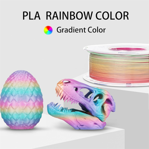 Matte Rainbow PLA Filament 1.75mm
