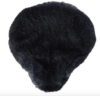 Sheepskin Bicycle Seat Cover with Wool Saddle Pad