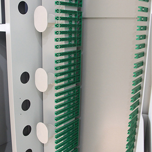 Triple play fiber optic wiring cabinet