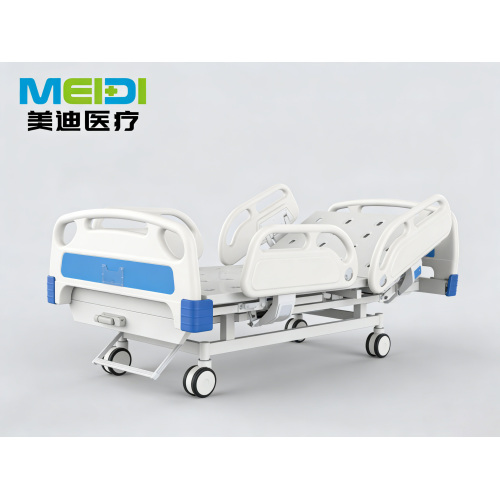Hospital Bed Single Crank Punching Bed Board with Four Guardrails