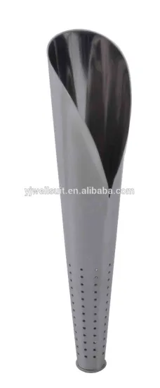 Conical stainless steel tea infuser / strainer / skimmer