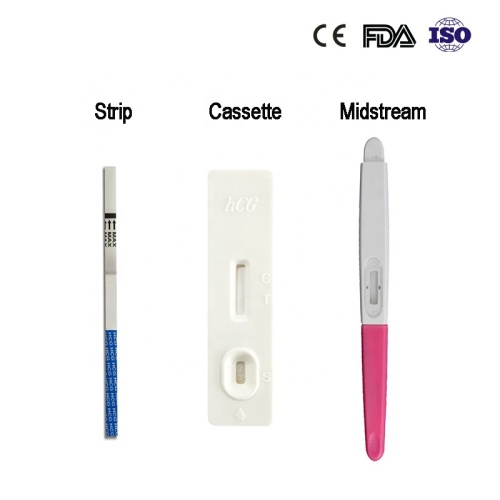 Kit de teste de gravidez em papel antecipada