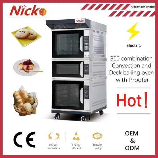 800 Combination Oven Commercial Convection Oven Electric Convection Oven with Proofer