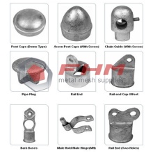 Accessori per recinzioni per recinzioni in catena zincata con rivestimento in PVC