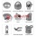 Galvanized PVC Coated Chain Link Fence Fittings Accessories