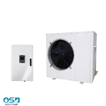 เครื่องทำความร้อนปั๊มความร้อนที่อยู่อาศัยพร้อมอินเวอร์เตอร์ R410a