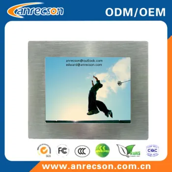 8 inch industrial waterproof IP65 fanless touch panel PC all in one