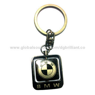 Automobile Rotating Metal Keychain, Hot Sales Products