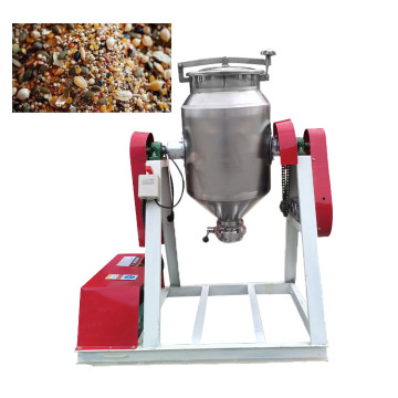 Stainless Steel Powder Drum Mixer for Plastic Herbal Powder W/ Cone Blender Drum Mixer