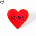 Promotional Gift Metal Customized Heart Shaped Pin Badge