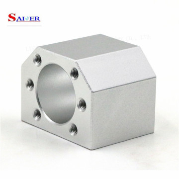 Aluminum Ball Screw Nut Housing for CNC Machines DSG25/DSG25H/DSG2525 and SFU2505/SFU2510/SFE2525
